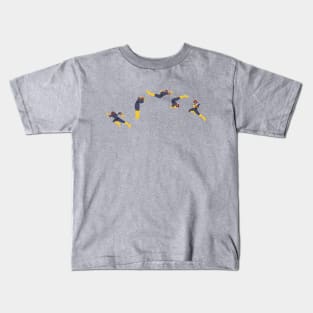 Captain Falcon Moonwalk Knee Kids T-Shirt